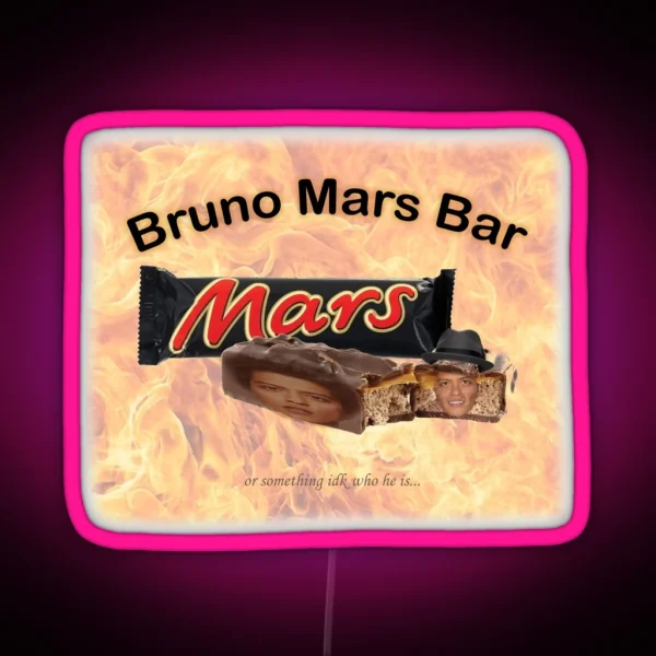 Bruno Mars Bar RGB Neon Sign