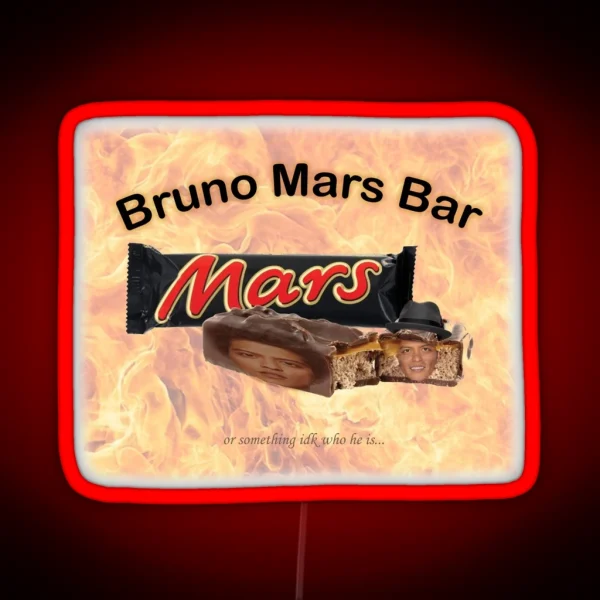 Bruno Mars Bar RGB Neon Sign