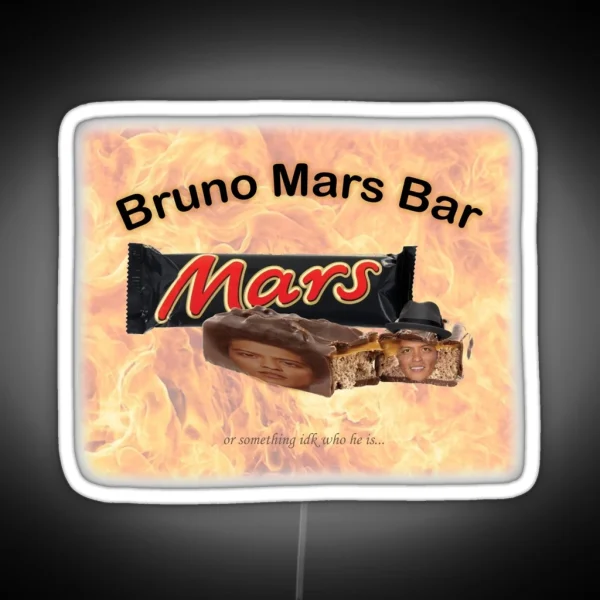 Bruno Mars Bar RGB Neon Sign
