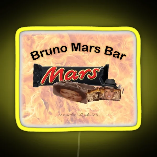 Bruno Mars Bar RGB Neon Sign