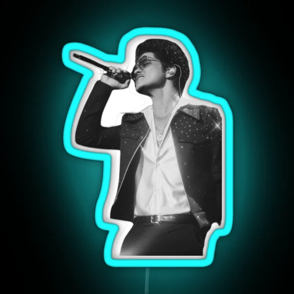 Bruno Mars Classic RGB Neon Sign