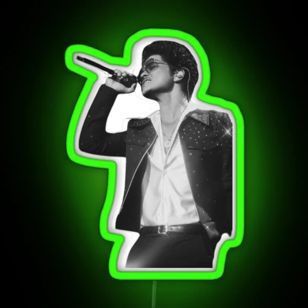 Bruno Mars Classic RGB Neon Sign