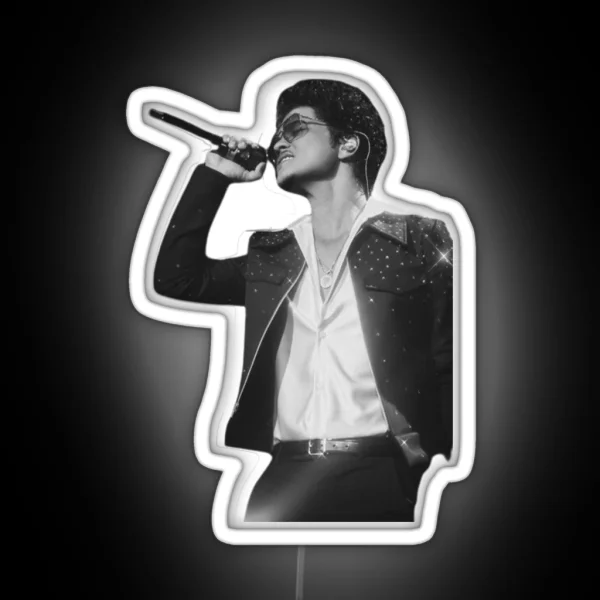 Bruno Mars Classic RGB Neon Sign