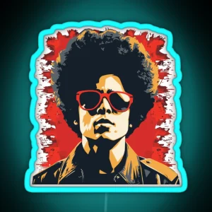 Bruno Mars Colorfull Vintage RGB Neon Sign