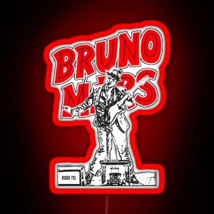 Bruno Mars Design RGB Neon Sign