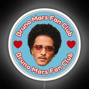 Bruno Mars Fan Club RGB Neon Sign