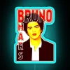 Eye-catching Bruno Mars inspired neon sign in vibrant RGB colors.