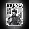 Vibrant RGB neon sign for Bruno Mars pop music concert fans