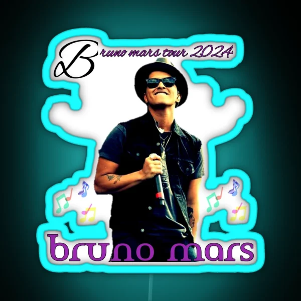 Bruno Mars RGB Neon Sign