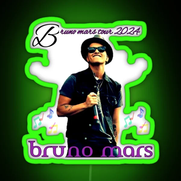 Bruno Mars RGB Neon Sign