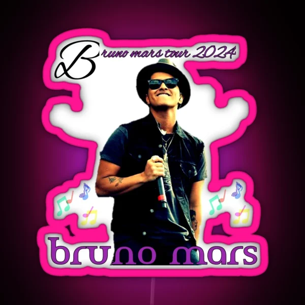 Bruno Mars RGB Neon Sign
