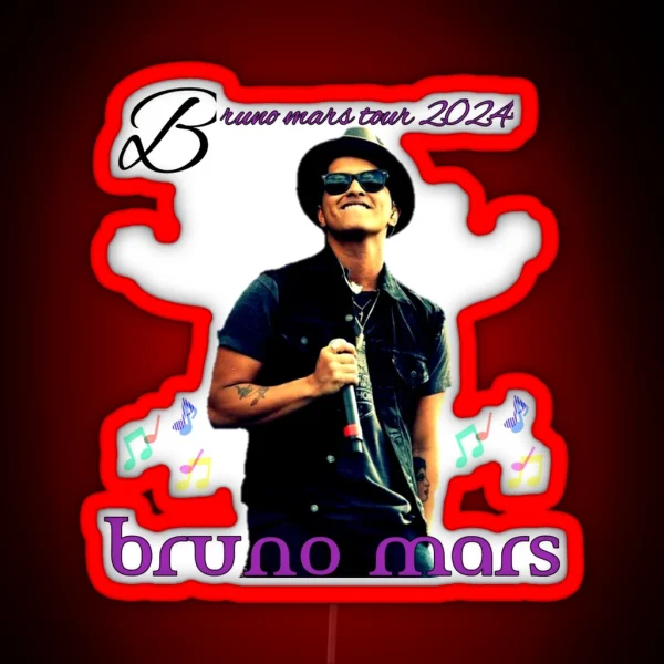 Bruno Mars RGB Neon Sign