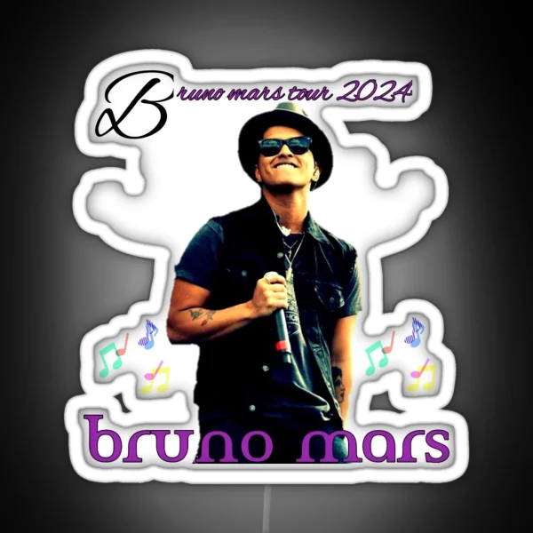 Bruno Mars RGB Neon Sign