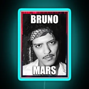 Bruno Mars RGB Neon Sign