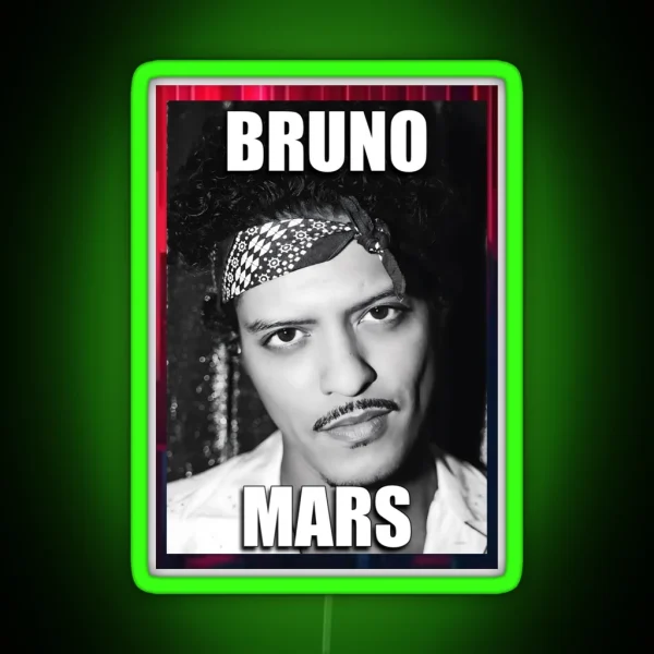 Bruno Mars RGB Neon Sign