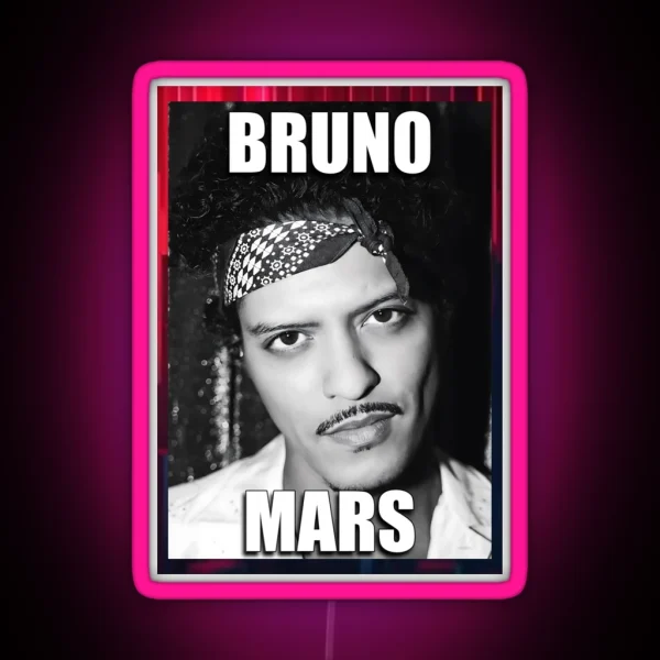 Bruno Mars RGB Neon Sign