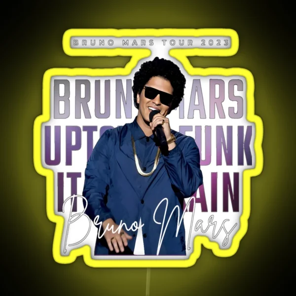 Bruno Mars RGB Neon Sign