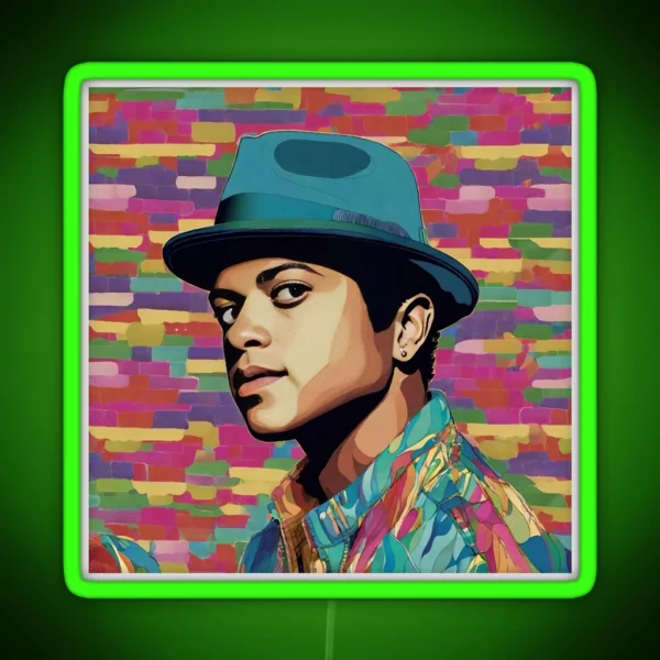 Bruno Mars RGB Neon Sign