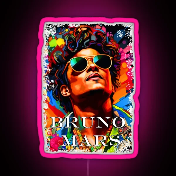 Bruno Mars RGB Neon Sign