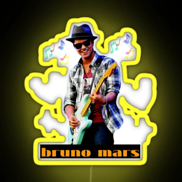 Bruno Mars RGB Neon Sign