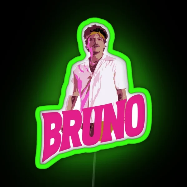 Bruno Mars RGB Neon Sign