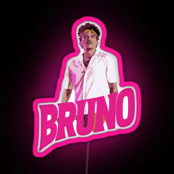 Bruno Mars RGB Neon Sign