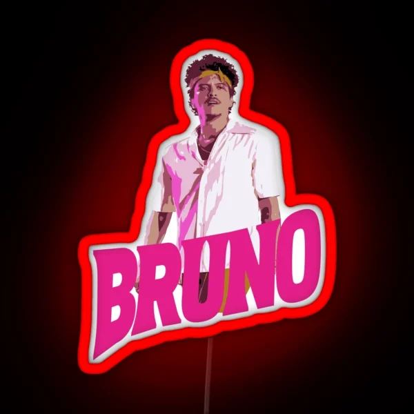 Bruno Mars RGB Neon Sign