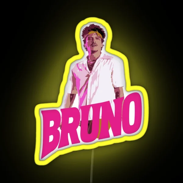Bruno Mars RGB Neon Sign