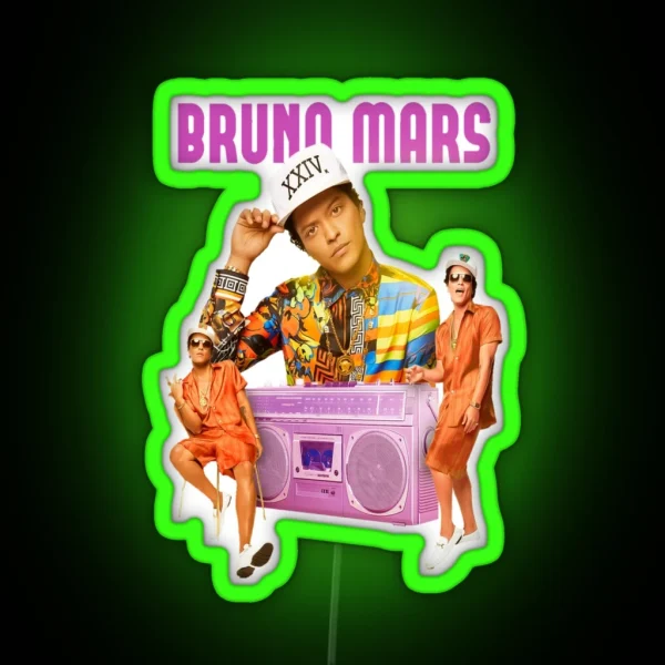 Bruno Mars RGB Neon Sign