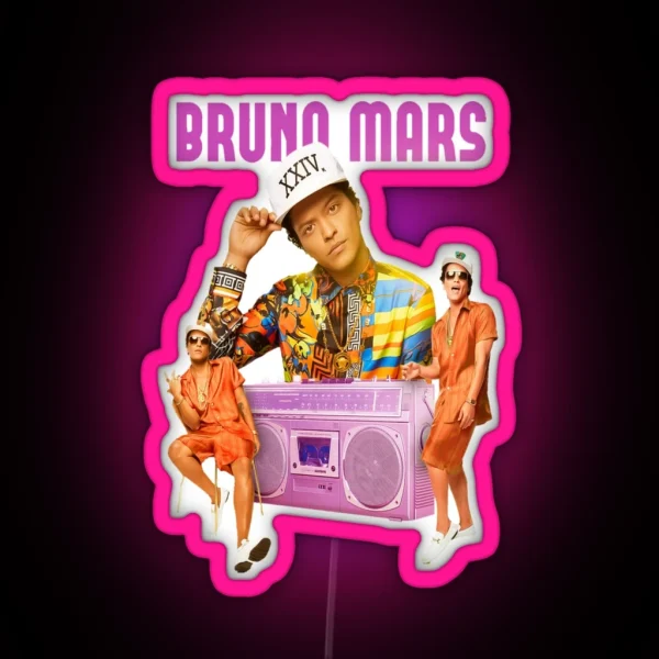 Bruno Mars RGB Neon Sign
