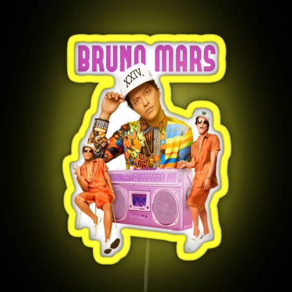 Bruno Mars RGB Neon Sign