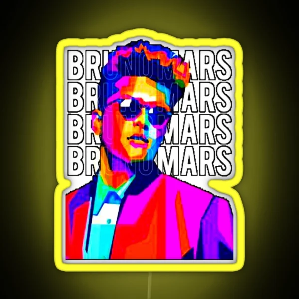 Bruno Mars Tour RGB Neon Sign