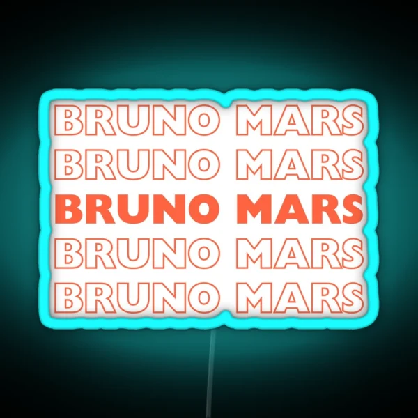 Bruno Mars Vibes RGB Neon Sign