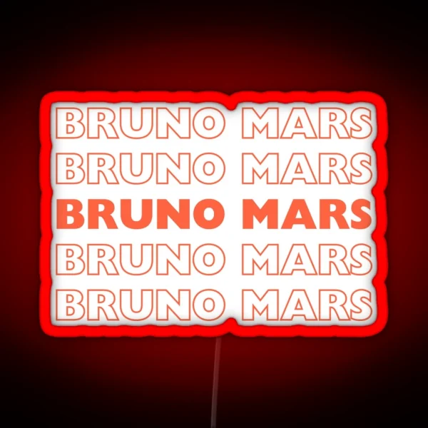 Bruno Mars Vibes RGB Neon Sign