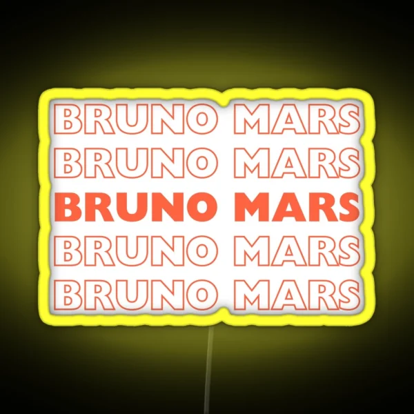 Bruno Mars Vibes RGB Neon Sign