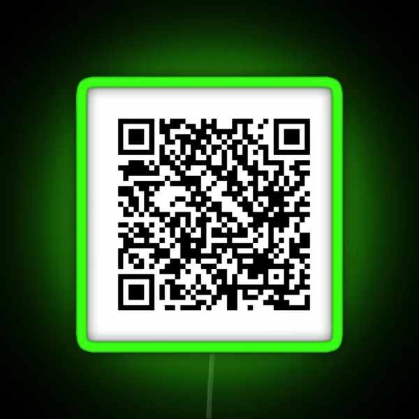 Bruno Mars When I Was Your Man QR Code RGB Neon Sign