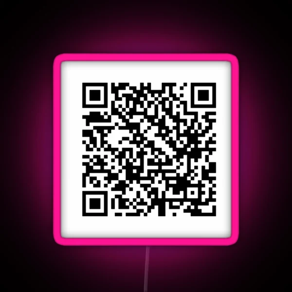Bruno Mars When I Was Your Man QR Code RGB Neon Sign