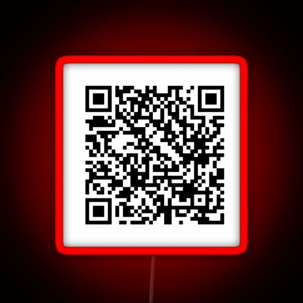 Bruno Mars When I Was Your Man QR Code RGB Neon Sign