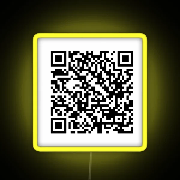 Bruno Mars When I Was Your Man QR Code RGB Neon Sign