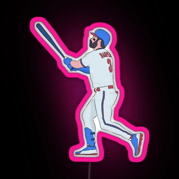 Bryce Harper RGB Neon Sign