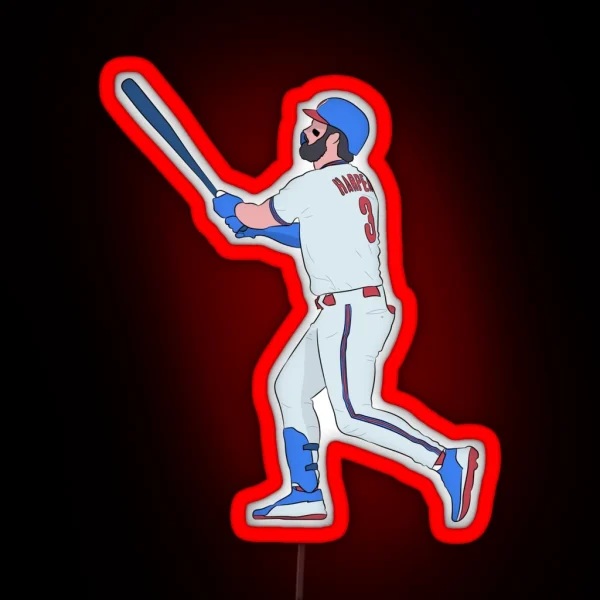 Bryce Harper RGB Neon Sign