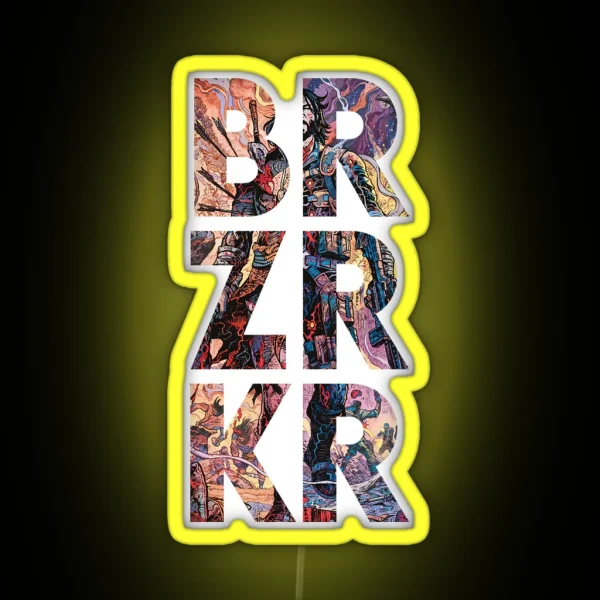 BRZRKR RGB Neon Sign