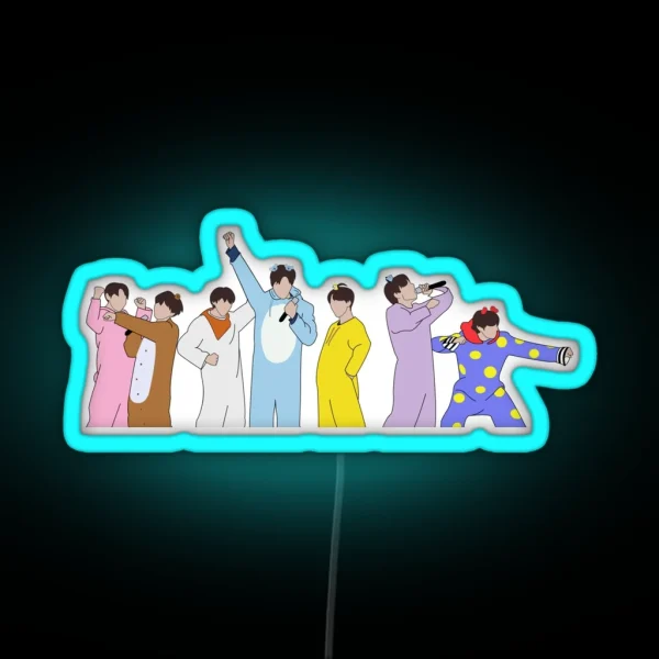BT21 Debut Stage RGB Neon Sign