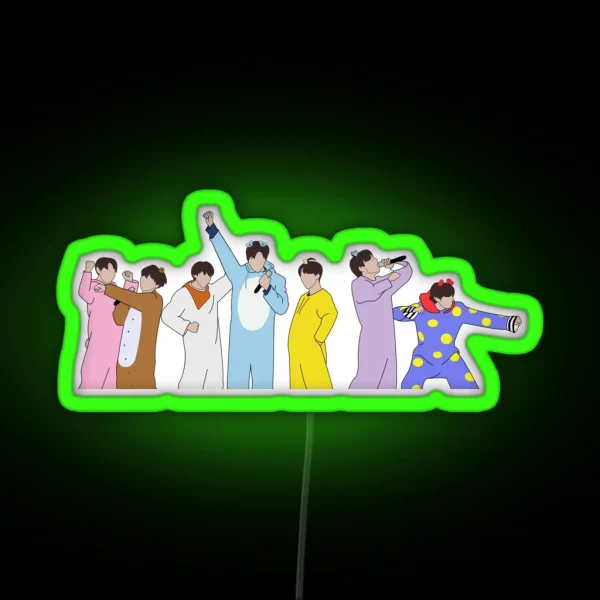 BT21 Debut Stage RGB Neon Sign