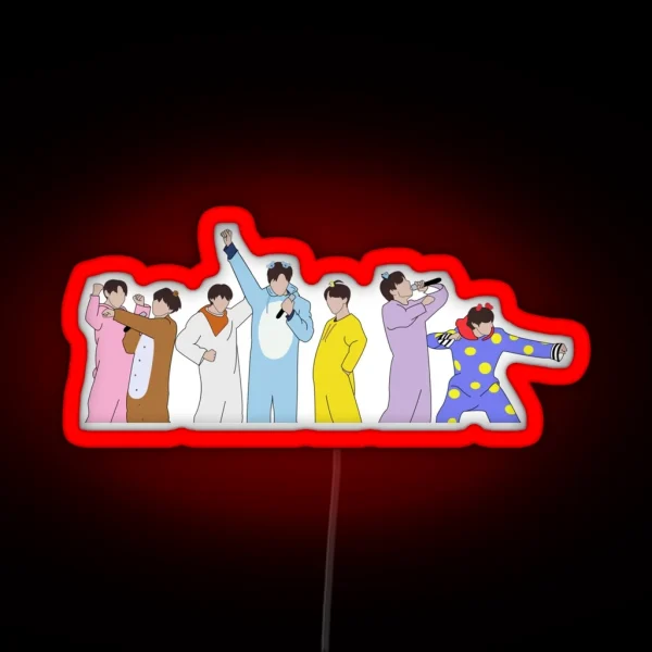 BT21 Debut Stage RGB Neon Sign