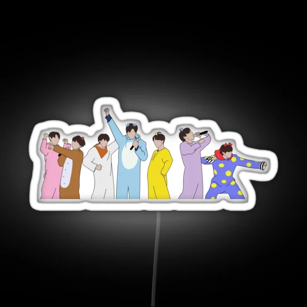 BT21 Debut Stage RGB Neon Sign