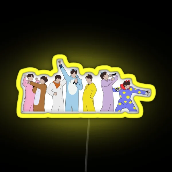 BT21 Debut Stage RGB Neon Sign
