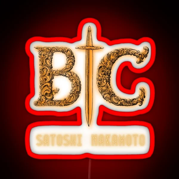 BTC Satoshi Nakamoto Led RGB Neon Sign