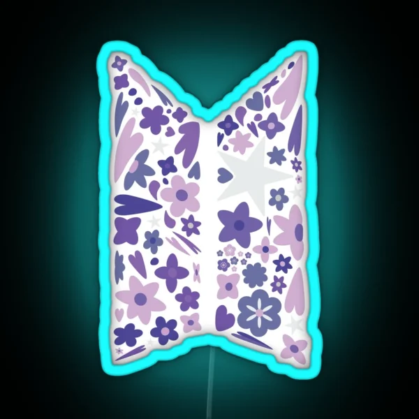 BTS Flower RGB Neon Sign
