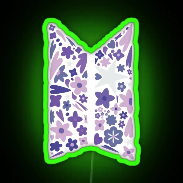 BTS Flower RGB Neon Sign